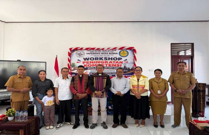 Yayasan Pendidikan Krsiten Nusa Bunga Gelar Workshop Peningkatan Kompetensi Kepala Sekolah dan Guru